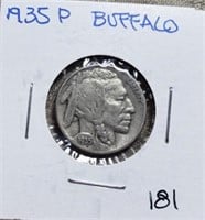 1935P  Buffalo Nickel Full Date