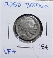 1938D  Buffalo Nickel Full Date