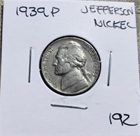 1939P Jefferson Nickel