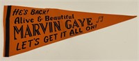 Vintage Marvin Gaye Felt Pennant 
Measures
