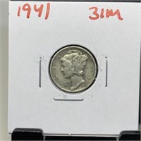 1941 MERCURY SILVER DIME