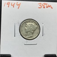 1944 MERCURY SILVER DIME