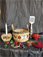 Strawberry Basket/Magnets/Spatula/Candle Decor