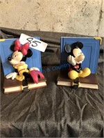 Minnie Mouse & Mickey Mouse Bookends