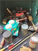 Huge lot of vintage kitchen utensils