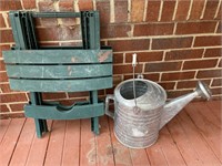 Watering Can & Folding Table
