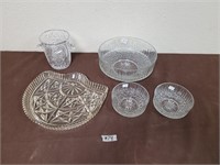 Glass and crystal lot