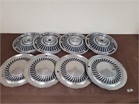 Vintage 2x sets of 4 hub caps