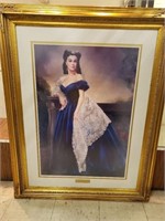 Framed Print of Scarlet O'Hara from 'Gone with the