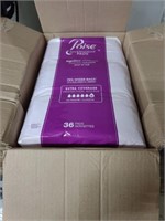 2 Packages of Poise Overnight Pads 36 per pack