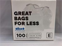 Box of 100 5.2 Gallon Trash Bags