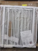 White Metal Walk-Thu Safety Gate Packed up measure