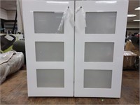 2 Door Vanity Cabinet in White Assembly required
T