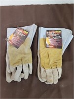 New welding gloves size L (sewn with kevlar)