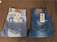 2x new jeans size 33 (aprox 34 length)