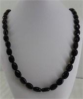42 inch Black Beaded necklace