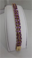 Amethyst Tennis Bracelet