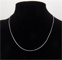 18" silver chain