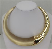 Gold Half Collar Necklace