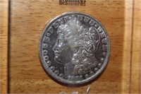 1881 Morgan Silver Dollar Coin in Plastic Casing