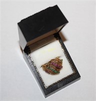 18K Gold Emerald and Ruby Ring