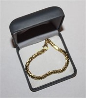 14K Gold Byzantine 7" Bracelet