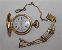 Gold Filled Standard U.S.A Pocket Watch and Chain