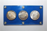 1885, 1890, and 1904 Morgan Silver Dollar Coins