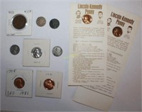 Large Cent and Penny Coins