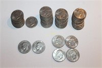 1971, 1972, and 1974 Silver Dollar Coins