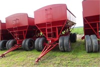 Rempel 500bu Gravity Bin w/Tarp, Duals All Around