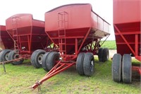 Rempel 500bu Gravity Bin w/Tarp, Duals All Around