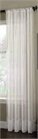 Sheer Curtain Soho, Winter White 29x108"