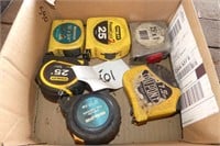 Lot of 6 Tape Measures