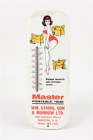 MASTER PORTABLE HEAT PAINTED METAL THERMOMETER