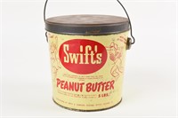 1950'S SWIFT'S PEANUT BUTTER 5 LBS. PAIL