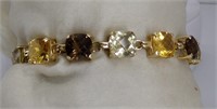 Brown, Yellow, Greenish Stone Bracelet