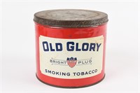 OLD GLORY "BRIGHT PLUG" SMOKING TOBACCO CANISTER