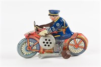 MARX P.D. POLICE MOTORCYCLE KEY WIND TOY