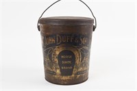 EARLY JOHN DUFF&SONS HORSE SHOE PURE LARD 3LB PAIL