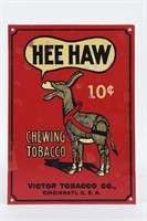 HEE HAW 10 CENT CHEWING TOBACCO SST SIGN