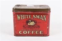 VINTAGE WHITE SWAN MOCHA & JAVA COFFEE TIN