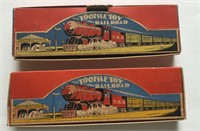 Tootsie Toy Railroad Sets Boxed.
