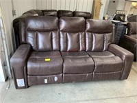 Reclining leather sofa MSRP $1499 addyson living