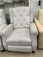 Gray wingback chair MSRP $799 Addison living