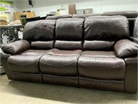 Leather reclining sofa MSRP $1099