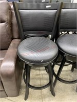 Faux snakeskin black leather stool MSRP $299 That