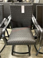 Patio swivel rocking bar height chairs MSRP $249