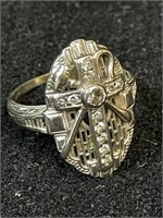 Ladies Fraternal 14Kt, White Gold Dia. Ring