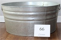 Galvanized tub 11" tall by 25" wide